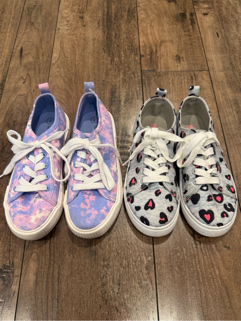 2 PAIRS - Like New - Girls Sneakers